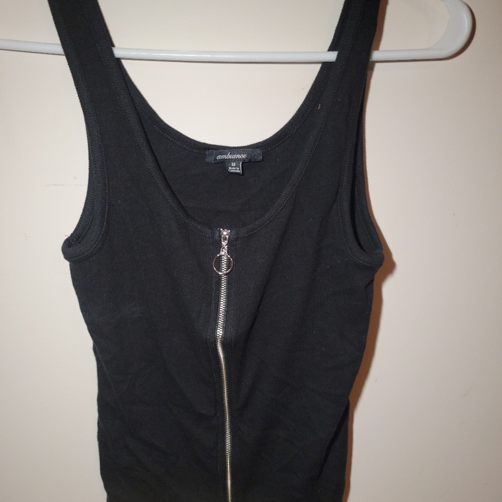 Ambiance Apparel Zipper Tank Top